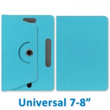 Capa Universal Giratória Tablet 7-8" Polegadas - Azul Claro